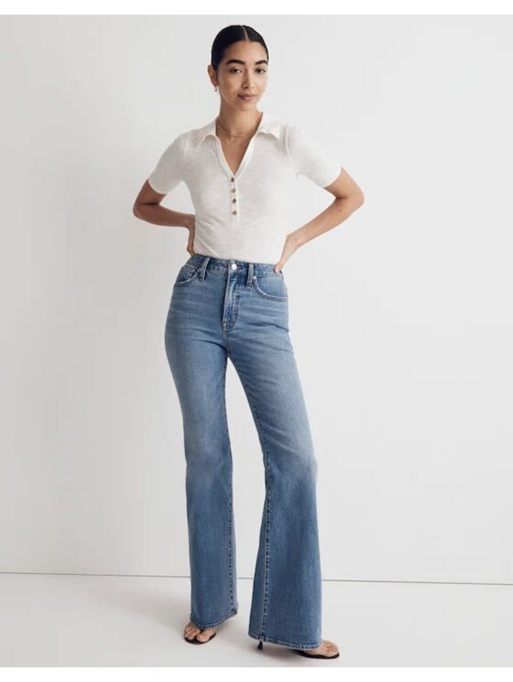 NWT The Tall Perfect Vintage Flare Jean in Tarlow Wash 31T